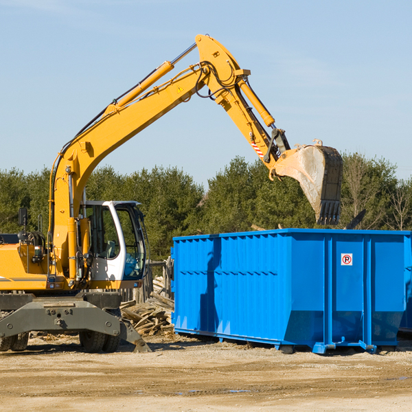 are there any restrictions on where a residential dumpster can be placed in Westport